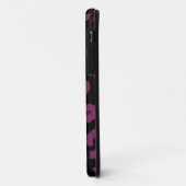 黒と紫のヒョウ柄 Case-Mate iPhoneケース (裏面/左)