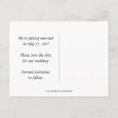 黒と紫のフローラ 案内ポストカード (裏面)