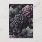 黒と紫のムーディフローラエンクロージャカード エンクロージャーカード (裏面)