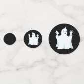 黒と紫の不気味なハロウィンガーゴイル コンフェッティ (裏面)