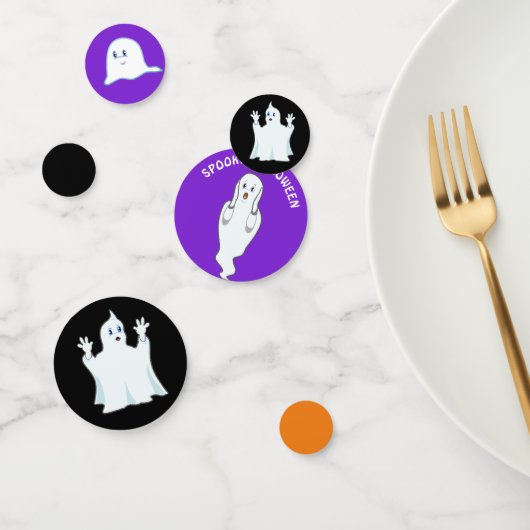 黒と紫の不気味なハロウィンガーゴイル コンフェッティ (グループ)