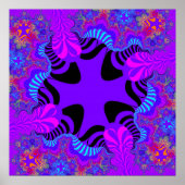 黒と紫の十字 ポスター (正面)