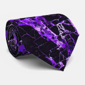 黒と紫の大理石 ネクタイ (ロール)