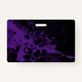 黒と紫の大理石，マスクの後ろに バッジ (裏面)