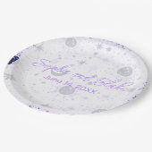 黒と紫の天結婚人 ペーパープレート (アングル)