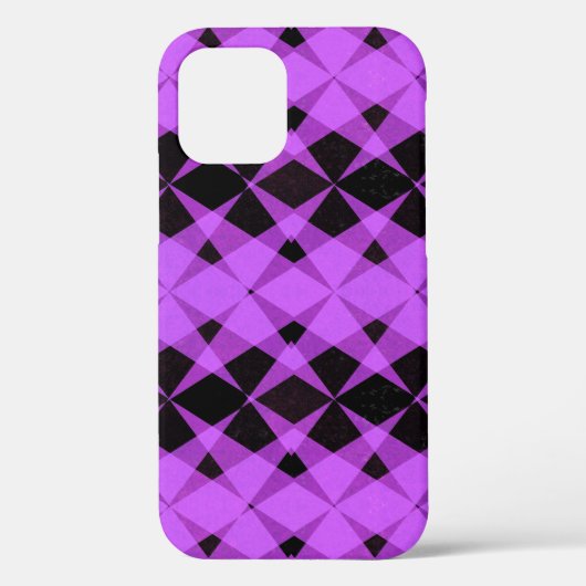黒と紫の星パターンCase-Mate iPhone ca Case-Mate iPhoneケース (裏面)