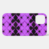 黒と紫の星パターンCase-Mate iPhone ca Case-Mate iPhoneケース (裏面 (横))