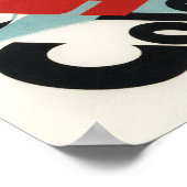 黒と紫の服を着たスキーヤー ポスター (角)