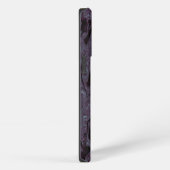 黒と紫の波模様 iPhoneケース (右側面)