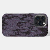 黒と紫の波状 iPhoneケース (裏面横)