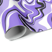 黒と紫の流体抽象芸術 ラッピングペーパー (ロールコーナー)