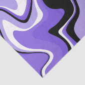 黒と紫の流体抽象芸術 薄葉紙 (詳細)