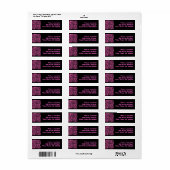 黒と紫の渦巻き ラベル (フルシート)