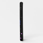 黒と紫の蝶の電話ケース Case-Mate iPhoneケース (裏面/左)