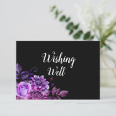 黒と紫の願い。結婚挿入カード エンクロージャーカード (スタンド正面)