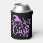 黒と紫のWitches Be Crazy 缶クーラー (缶正面)