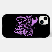 黒と紫のWitches Be Crazy Case-Mate iPhoneケース (裏面 (横))
