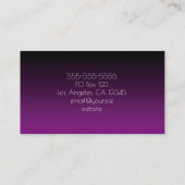 黒と紫グラデーション 名刺 (裏面)