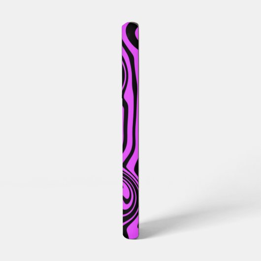 黒と紫サムスンギャラクシーケースあなたの色 SAMSUNG GALAXYケース (左側面)