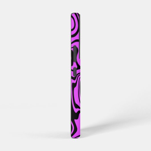 黒と紫サムスンギャラクシーケースあなたの色 SAMSUNG GALAXYケース (右側面)