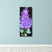 黒と紫 キャンバスプリント (インサイチュ (ウッドフロア))