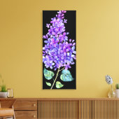 黒と紫 キャンバスプリント (インサイチュ (リビング))