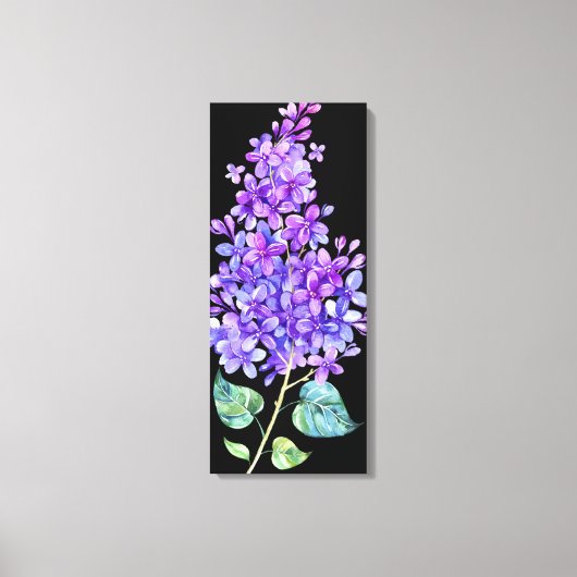 黒と紫 キャンバスプリント (正面)