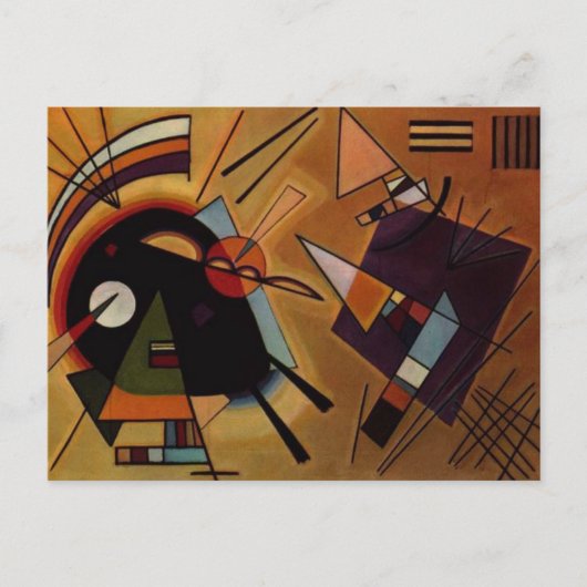 黒と紫 ポストカード (正面)