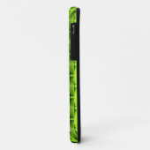 黒と緑のウィッカーのレトロなグラフィックデザイン Case-Mate iPhoneケース (裏面/左)
