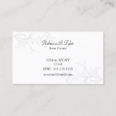 黒と緑のシックな名刺 名刺 (裏面)