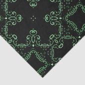 黒と緑のヴィンテージバロック 薄葉紙 (詳細)