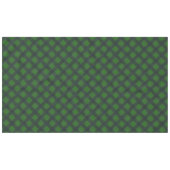 黒と緑の傾斜した正方形またはチェスのスタイル テーブルクロス (正面(横))