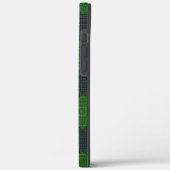 黒と緑の傾斜した正方形またはチェスのスタイル Case-Mate iPhoneケース (裏面 / 左)