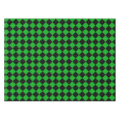 黒と緑の市松模様にテーブルクロス テーブルクロス (正面(横))