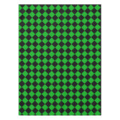 黒と緑の市松模様にテーブルクロス テーブルクロス (正面)