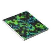 黒と緑の抽象芸術 ノートパッド (アングル)