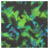 黒と緑の抽象芸術 ファブリック (クローズアップ)