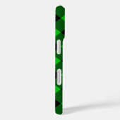 黒と緑の格子模様チェックiPhoneケース Case-Mate iPhoneケース (裏面 / 右)