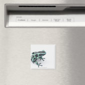 黒と緑の毒ダーツカエル（樹状突起） マグネット (インサイチュ (食洗機))