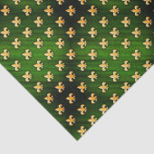 黒と緑の背景(金ゴールド（紋章の）フラ・ダ・リ) 薄葉紙