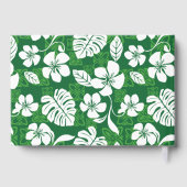 黒と緑のALOHA FRIDAY PATTERN ゲストブック (裏面)