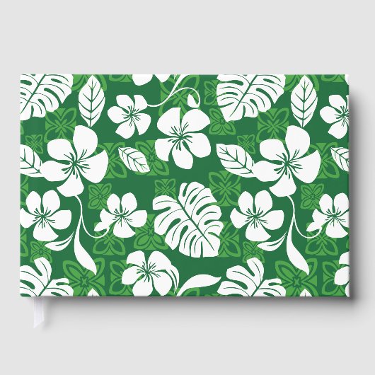 黒と緑のALOHA FRIDAY PATTERN ゲストブック (正面)