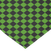 黒と緑市松模様に テーブルクロス (アングル)