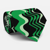 黒と緑 ネクタイ (ロール)
