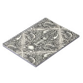 黒と自然の白の甲殻類 ノートブック (左側)