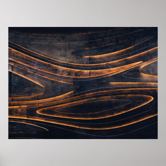 黒と茶色のらせん階段 ポスター (正面)