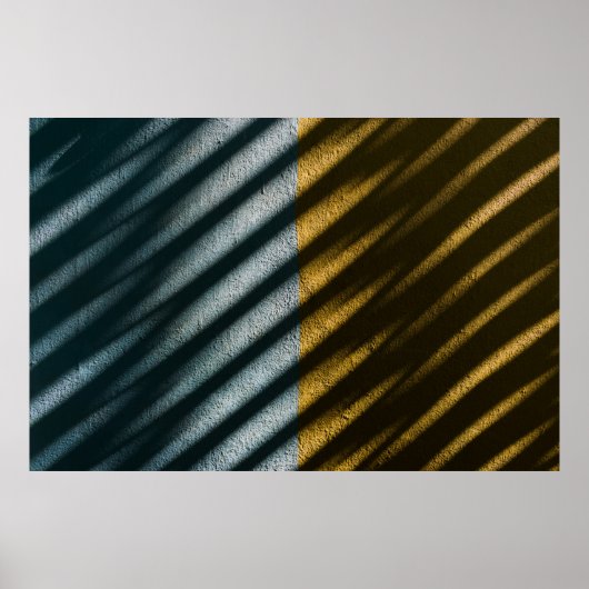 黒と茶色のテキスストライプのト ポスター (正面)