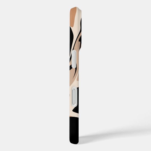 黒と茶色の大理石デザインiPhoneケース Case-Mate iPhoneケース (裏面 / 右)