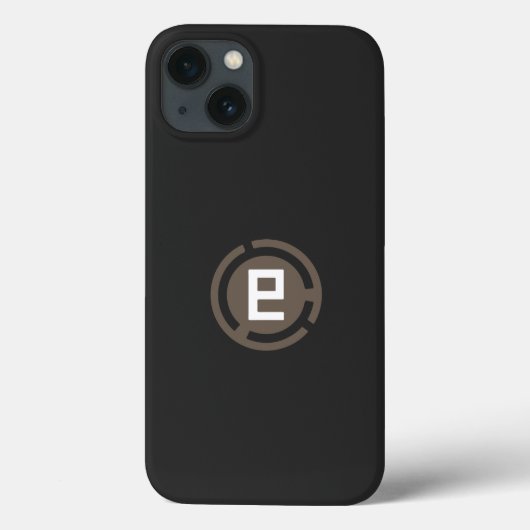 黒と茶色の文字9のロゴ Case-Mate iPhoneケース (裏面)