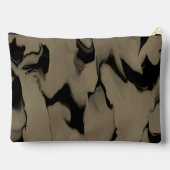 黒と茶色の波 アクセサリーポーチ (裏面)